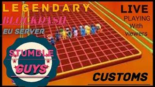 Stumble Guys Legendary Block Dash (Eu Server) Playing With Viewers #Stumble #Stumbleguys