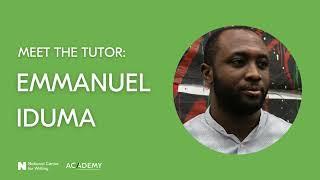 Meet the tutor: Emmanuel Iduma (Tell Your Story Through Memoir)