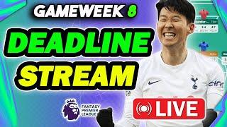 LIVE GAMEWEEK 8 DEADLINE STREAM | TEAM RATINGS | PLUS Q&A | Fantasy Premier League 2024/25