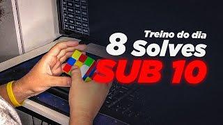 8 solves sub 10 no cubo mágico: A última foi INCRÍVEL!!!