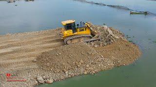 Wonderful Dozer Heavy Clearing Land In Water For Building Road Special Activities Stronger Machinery