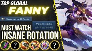 Top Global Fanny BEST Build & Gameplay 2022 INSANE ROTATION !!!