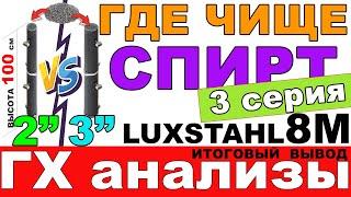 КАКОЙ МЕТР ЛУЧШЕ 2 ИЛИ 3 ДЮЙМА С ОДНОЙ И ТОЙ ЖЕ СПН. СРАВНЕНИЕ ГХ АНАЛИЗОВ СПИРТА НА ЛЮКССТАЛЬ 8М