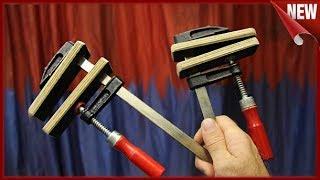 НЕРЕАЛЬНО КРУТАЯ САМОДЕЛКА. F- Образная струбцина.DIY. Крутая идея для самоделки своими руками.