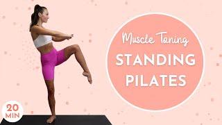 STANDING PILATES FULL BODY TONING WORKOUT AT HOME | 20 Minute Long and Lean muscles | FIT BY LYS