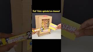 Amazing 5 star chocolate dispenser machine , chocolate atm , how to make cardboard project