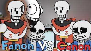 FANON VS CANON Sans and Papyrus - Undertale Animation