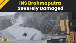 INS Brahmaputra: Indian Navy Ship Catches Fire, INS Brahmaputra Set To Sink, Junior Sailor Missing