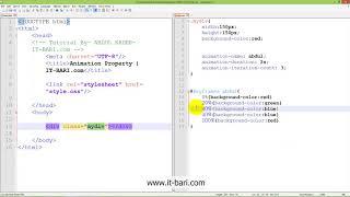 63  Animation in CSS Part 02  IT Bari com   Web Design Bangla Video Tutorial