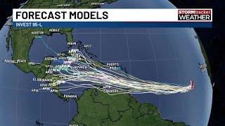 Tracking two disturbances in the tropics