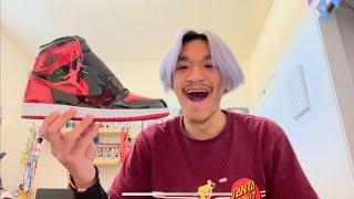 “Patent Bred” Air Jordan 1 Retro High OG Shoe Review!!! GOAT shoe review