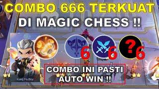 COMBO 666 TERKUAT DI MAGIC CHESS !! COMBO INI PASTI AUTO WIN !! COMBO MAGIC CHESS TERKUAT 2024