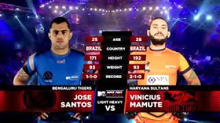 Bengaluru Tigers Vs Haryana Sultans | MTV Super Fight League | Jose Santos Vs Vinicius Mamute | SFL