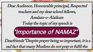 Message of the day | English Speech On Importance of Namaz