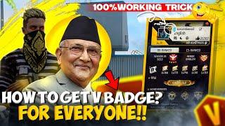 How To Get V Badge in Free Fire Nepal ? V Badge For Everyone  New Survival Package with V Badge 