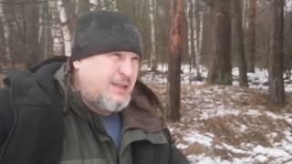 Река Макарьевка, зимний лес.