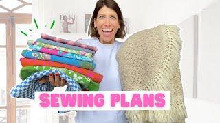 FABRIC Haul and SEWING Plans | Thrifted fabrics | Summer Sewing Projects