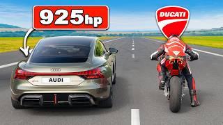 Quickest AUDI RS vs Quickest DUCATI: DRAG RACE