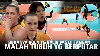 "Tangan saya ke Bawah & Badan Berbalik" Pengakuan Voronkova saat Terima bola Headshoot super Mega!