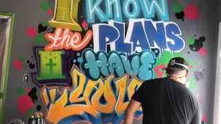 Graffiti Art Time Lapse - Jeremiah 29:11