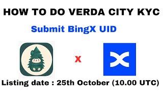 HOW TO DO VERDA CITY KYC