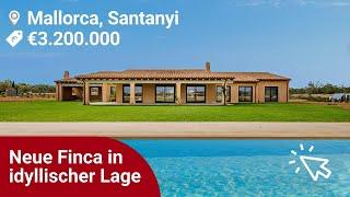 Neu gebaut #Finca in idyllischer Lage in Santanyi, #Mallorca fur € 3 200 000 | HAUSTOUR