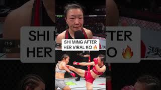 Shi Ming is a registered doctor who earned a contract with the UFC after her #UFCMacau KO  #shorts