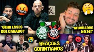 REAÇÕES dos CORINTIANOS FURIOSOS com a DERROTA - PALMEIRAS 2X0 CORINTHIANS [REACT BRASILEIRÃO 2024]