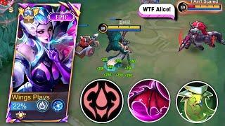 ALICE SPELL VAMP HACK!! | BUILD & EMBLEM 2024 (Dont Tell Moonton) - MLBB