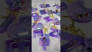 Epoxy Resin Crafts | Xmas Present for my Lovely Family | Resin Key Chain #shorts #epoxyresinart