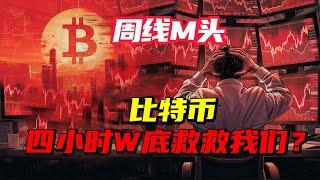 比特幣周線M頭 | 比特幣要看52000的支撐左邊的因果點 | 以太幣還未獲取多頭流動性？|