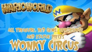 Wonky Circus Guide l All Treasure and Red Gems l Wario World