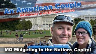 An American couple  Visits Washington DC with the MG Midget