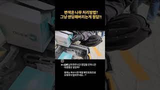 변색온 나무 어떻게 처리할까? 그냥 갈아내는게 정답?