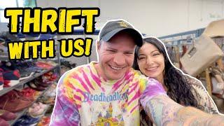 Husband & Wife Full-Time eBay Resellers! (Thrift With Us!)