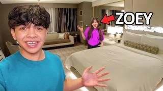 I Stayed OVERNIGHT with Zoey in a Hotel