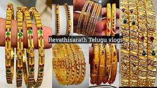 latest gold bangles designs with weight|gold white stone's bangles designs|gold plain bangles design