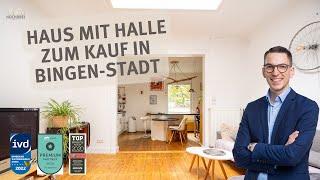 Besonderes Einfamilienhaus mit angeschlossener Halle und Dachterrasse zum Kauf in Bingen-Stadt