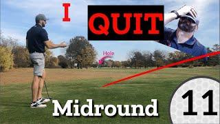 I QUIT midround TERRIBLE | Golf Vlog