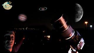 Video the planets with a camera lens: Quick video of Venus Jupiter Saturn and the Moon