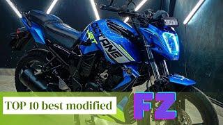 Top 10 best modified FZ || Yamaha Fz modification || MOTOWRAPS