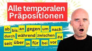  Benutzt du diese temporalen Präpositionen richtig? | Teste es jetzt! 