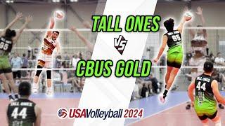 VERY CLOSE AA GAME : CBUS Gold vs Tall Ones l USAV 2024 (Match 5 - Crossover Pool) Volleyball