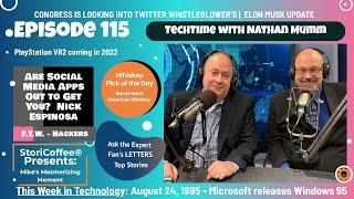 TechTime - 115: Social Media Apps Out to Get You | PlayStation VR2 coming in 2023 | Airdate: 8-23-22