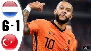 Netherland vs Turkey 6-1 extended goals and highlights 2021