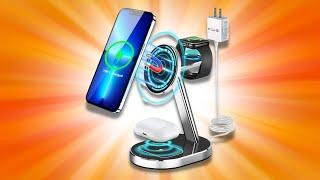 Aluminum Alloy 3 in 1 Magnetic Wireless Charger for Apple Devices