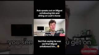 Rob speaks about leah and Miguel | rob love island usa | leah and Miguel love island usa s6