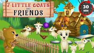 7 Little Goats and Friends | Fairy Tales & Bedtime Stories For Kids | Kiddom Tales