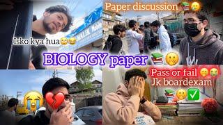 My BIOLOGY paper Experiences🫢 | pass or fail | jkboard exam Biologypaper