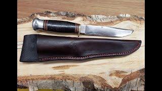 How To Make A Leather Knife Sheath by Harry Rogers